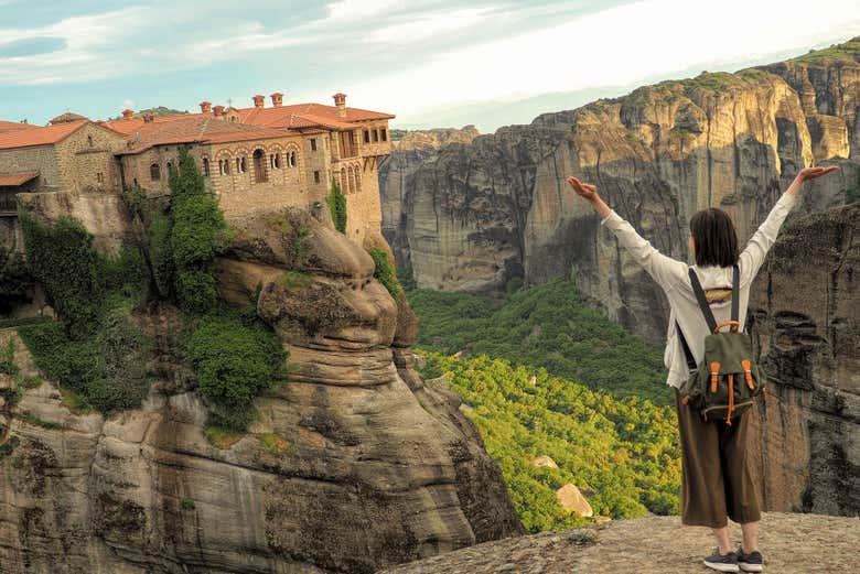 Durante il tour dei monasteri di Meteora