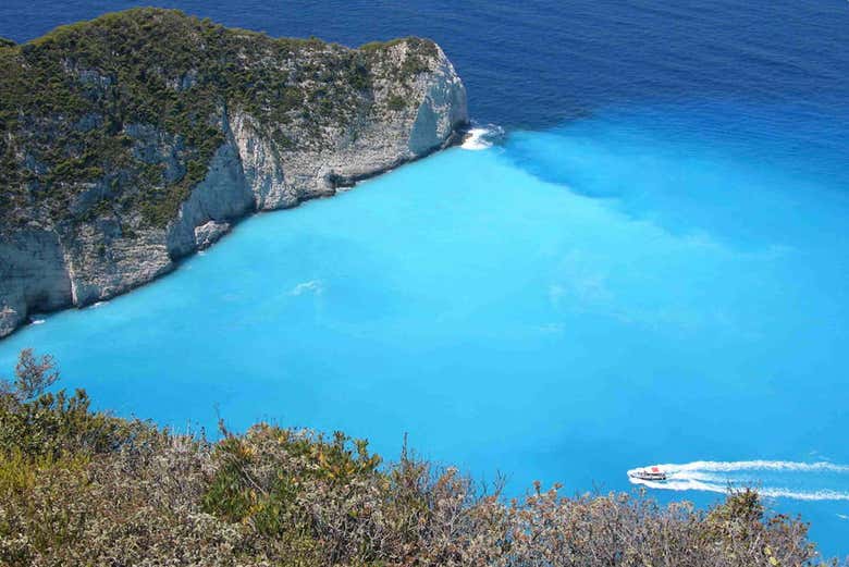 Turquoise waters of Zante