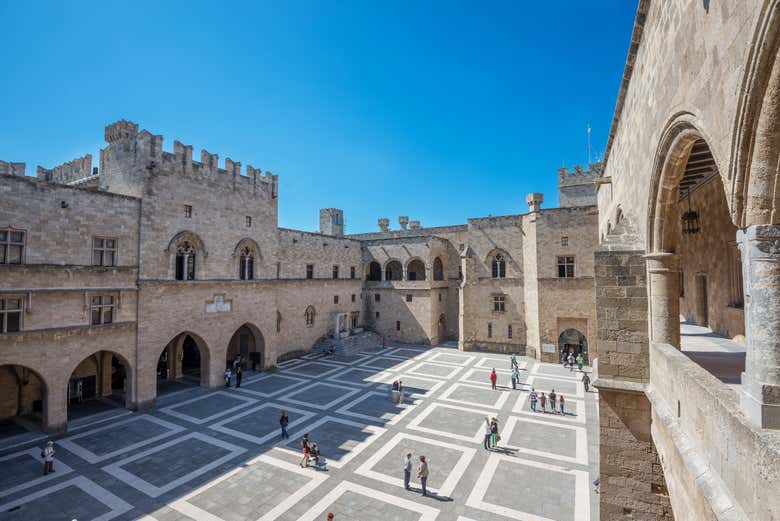 Il cortile interno del palazzo