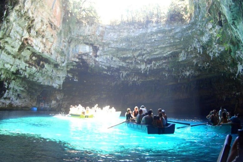 Boat tour of Melissani Lake