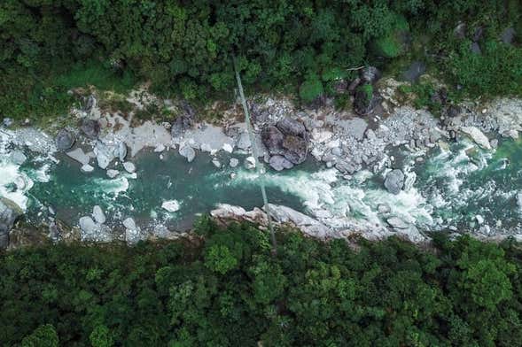 Rafting en el río Cangrejal