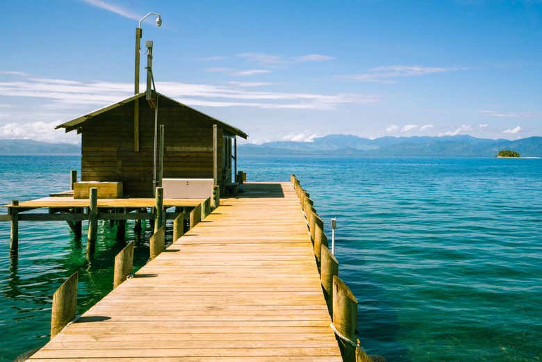 Admiring spectacular views in Cayos Cochinos