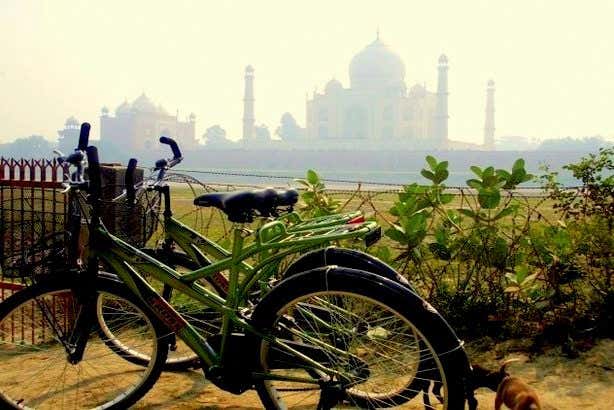 Bicicleta no tour de Agra 