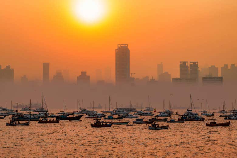 Sunrise in Mumbai