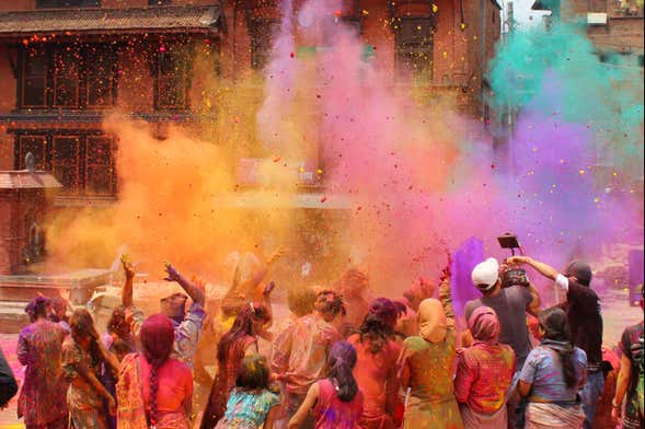 Fiesta Holi en Jaipur