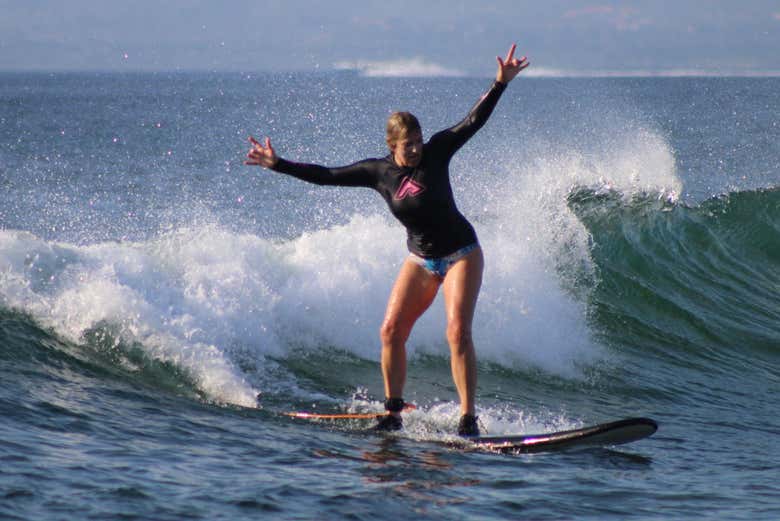 Diversión en la tabla de surf