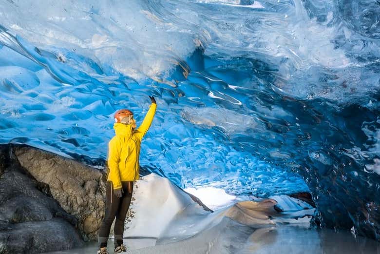 Exploring the Blue Ice Cave