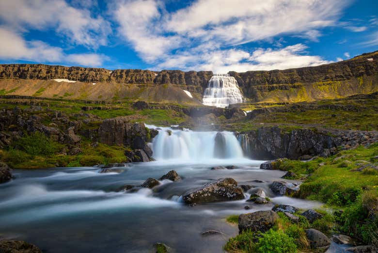 La majestuosa cascada Dynjandi