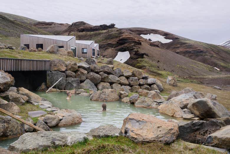 Paisaje de las termas Highland Baths