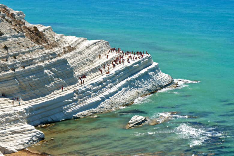 Visit the world-famous Scala dei Turchi