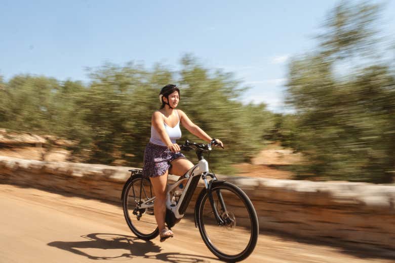 Cycle at full speed on this electric bike