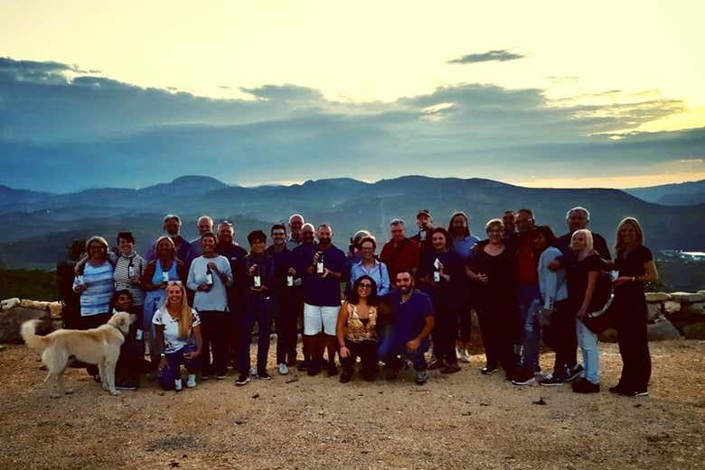 Photo de groupe après la visite