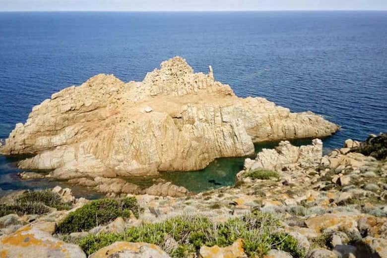 Rock formations in southern Sardinia