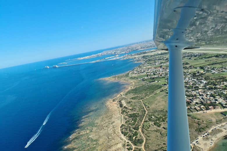 Vistas da Puglia a partir do monomotor