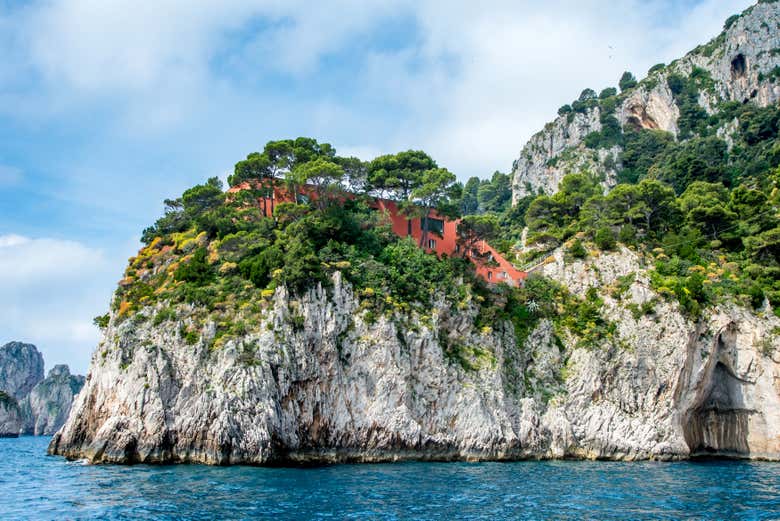 Panoramica su Villa Malaparte