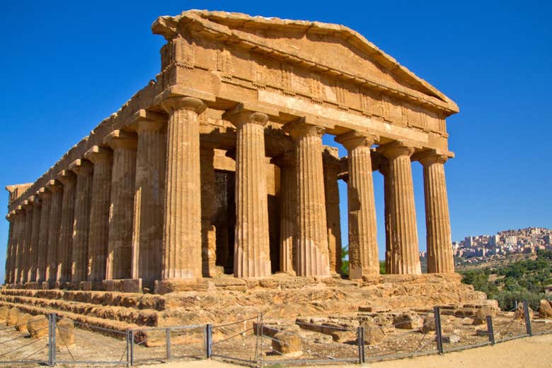 Visit the Temple of Concordia, a perfectly preserved temple