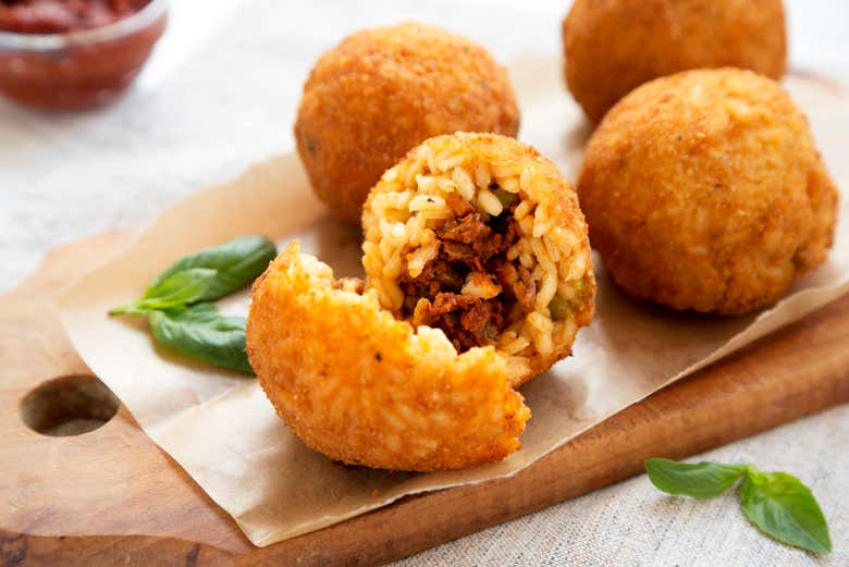 Os típicos arancini