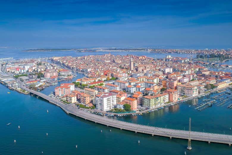 Chioggia dall'alto