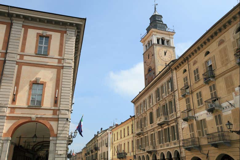 Piazza Galimberti em Cuneo