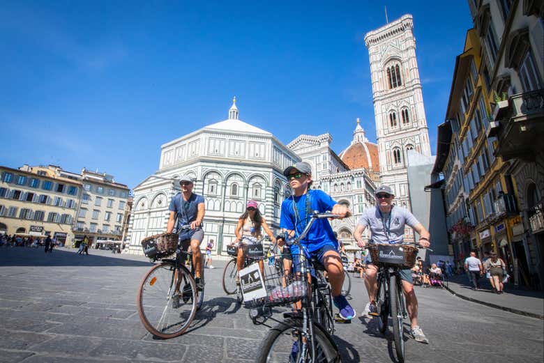 Percorrendo Florença de bicicleta