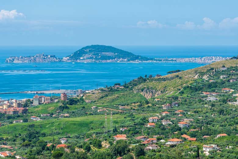 A panoramic view of the Gaeta Peninsula