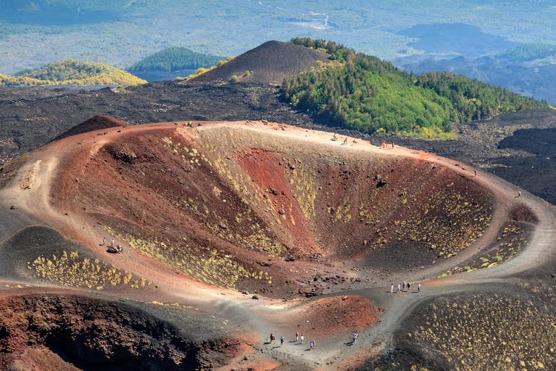 Crater at Mount Etna