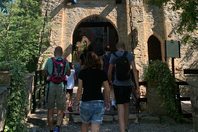 Entrance to Gropparello Castle