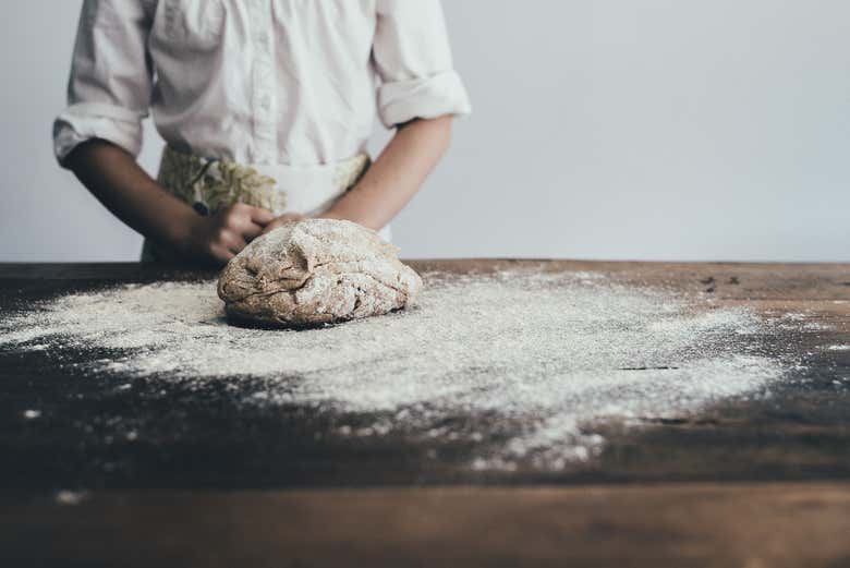 Dough ready to make Matera bread