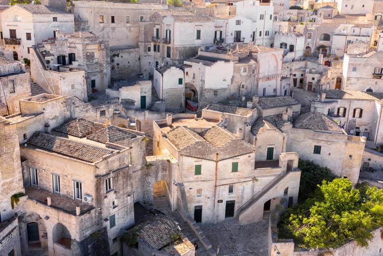 Aerial views of Matera