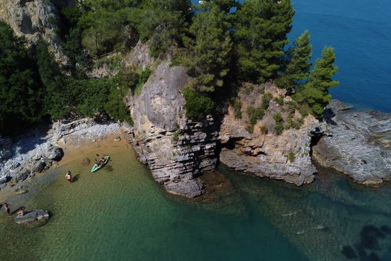 Swim along pristine beach on the Palinuro coast