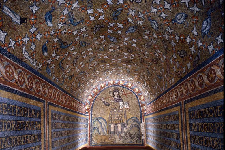 Marvel at the mosaics in the Chapel of St Andrew