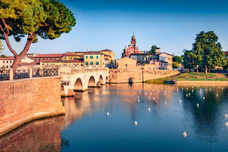 Il ponte di Tiberio a Rimini