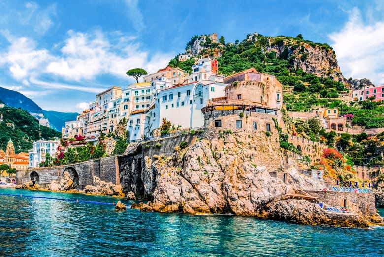 Ciudad costera de Amalfi