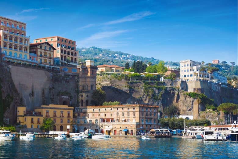 Travel to the coastal town of Sorrento