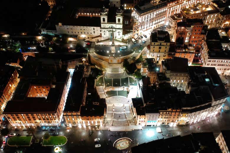 Piazza di Spagna de noche