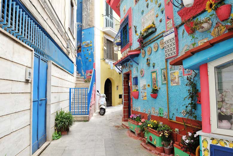 Streets in the historical centre of Vietri sul Mare