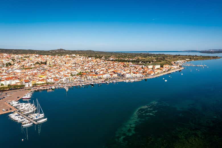 Vista aerea di Sant'Antioco