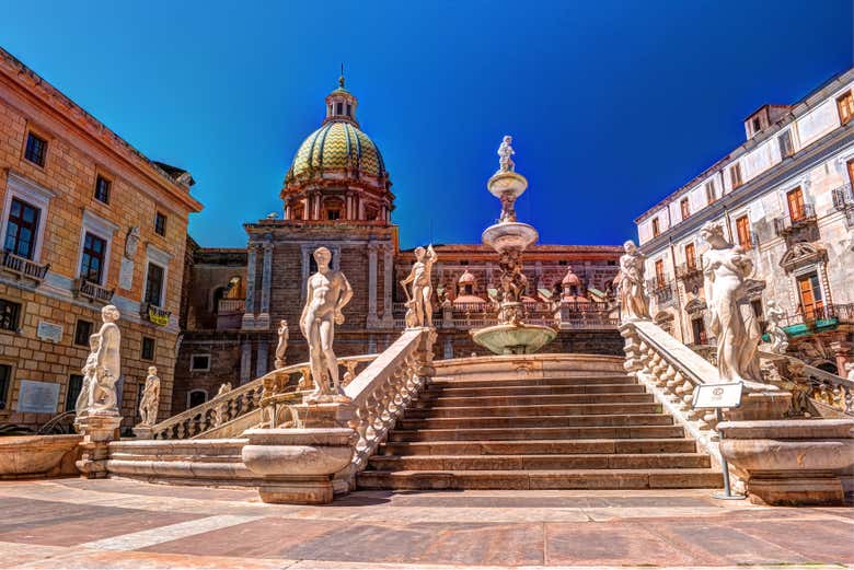 Piazza Pretoria in Palermo