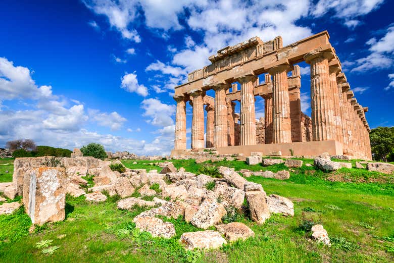 Admiring the Temple of Hera