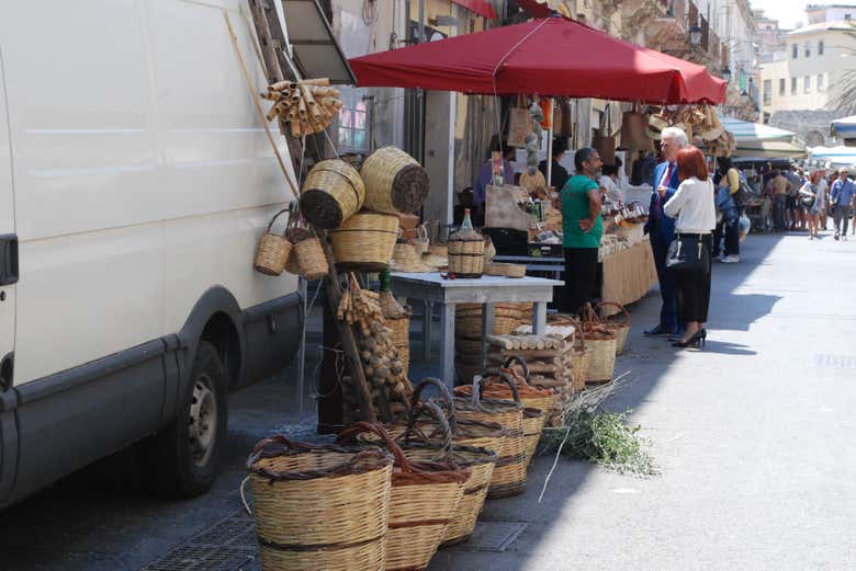 Postos de street food em Siracusa