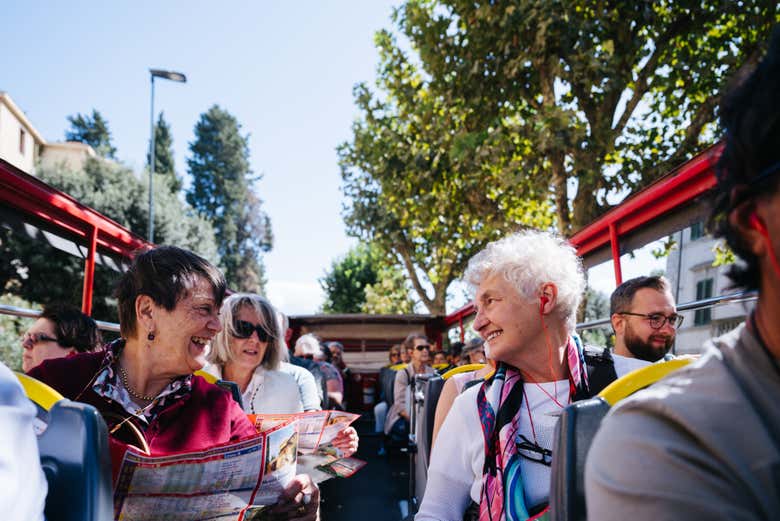 A bordo del autobús turístico