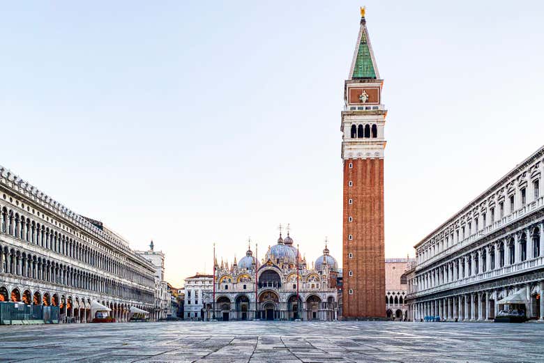 La Basílica de San Marcos y el campanile