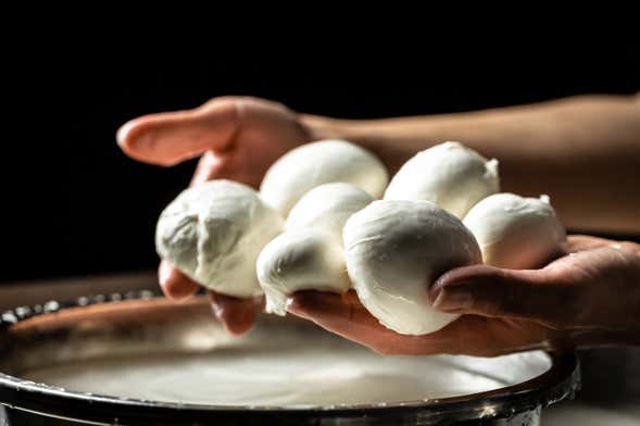 Oficina de mozzarella em Vico Equense