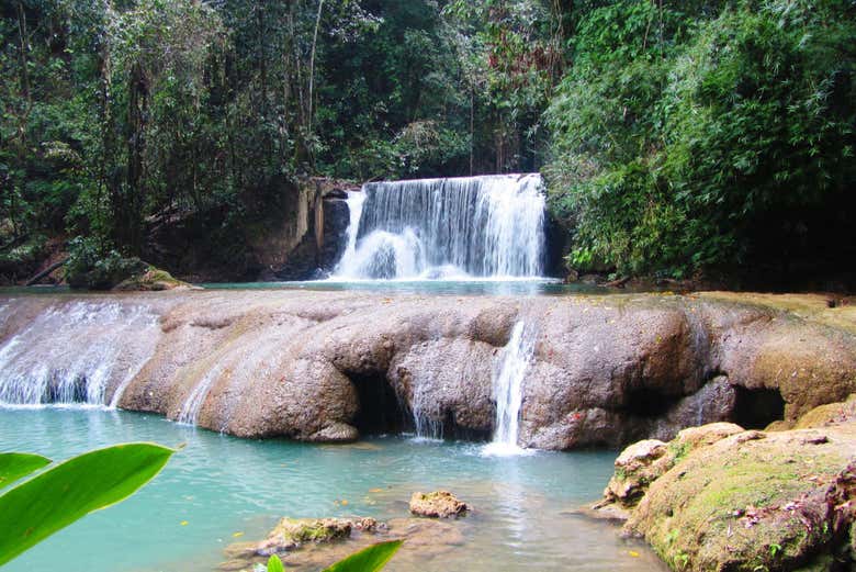 Paisajes de las cascadas YS