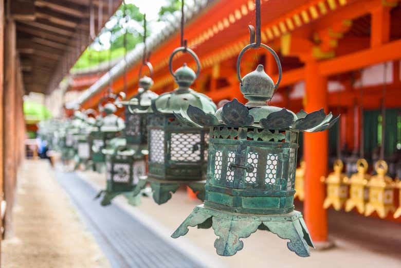 Lanterns in the Kasuga Taisha Shrine