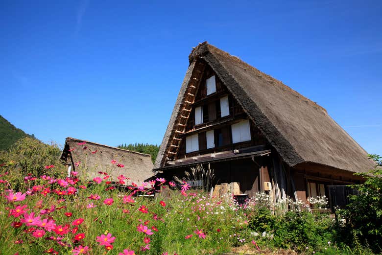 One of the stops on the tour of Shirakawa