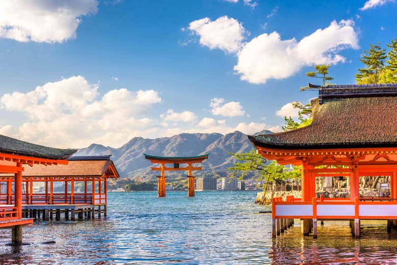 Templo flotante en Miyajima