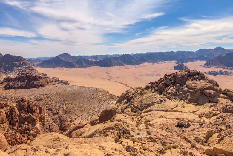 Spend a day adventuring through the Wadi Rum Desert