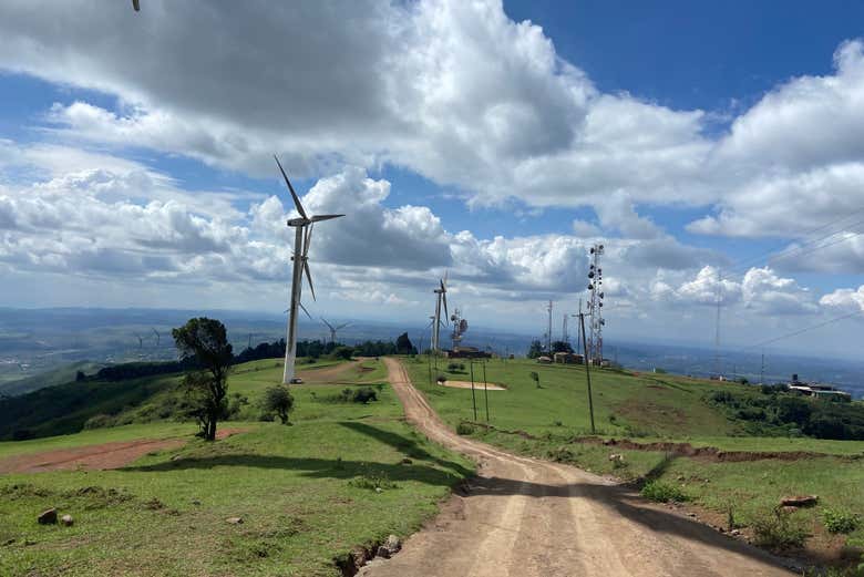 Sendero en las colinas Ngong