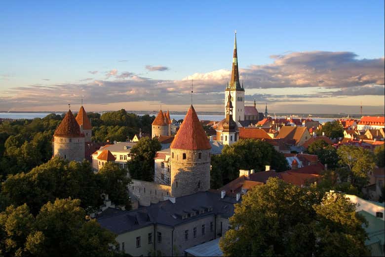 A panoramic view of Tallinn